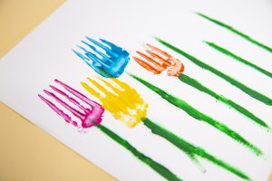 Mes fleurs printanières à la fourchette