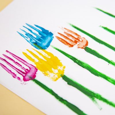 Mes fleurs printanières à la fourchette