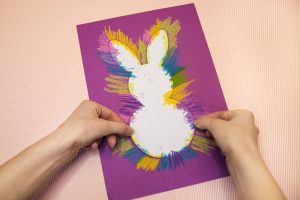 Mon lapin de Pâques au pastel