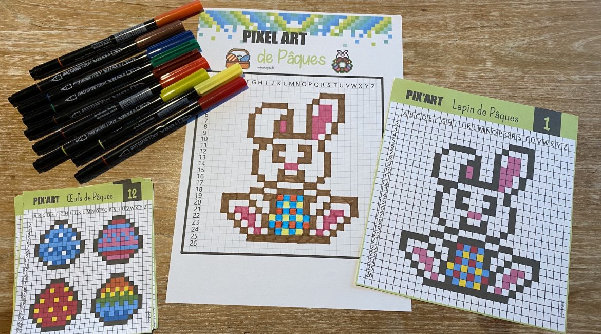 Pixel art de Pâques - 5