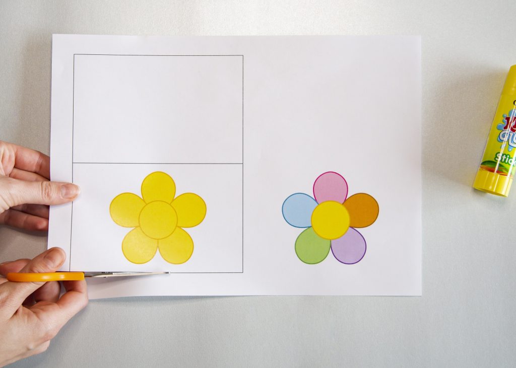 Carte fleur - étape 1