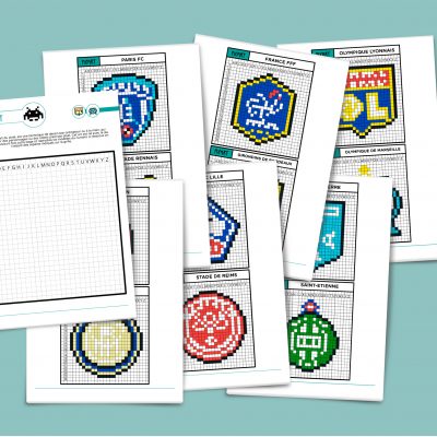 Pixel art Football : 12 modèles de club à télécharger