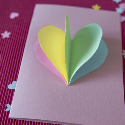 Ma carte cœur en 3D à offrir