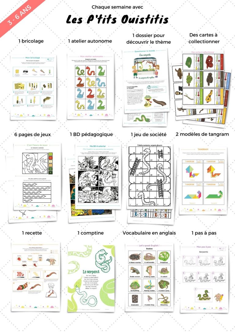 Les P'tits Ouistitis et les serpents
