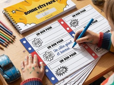 Carnet de bons pour la fête des pères