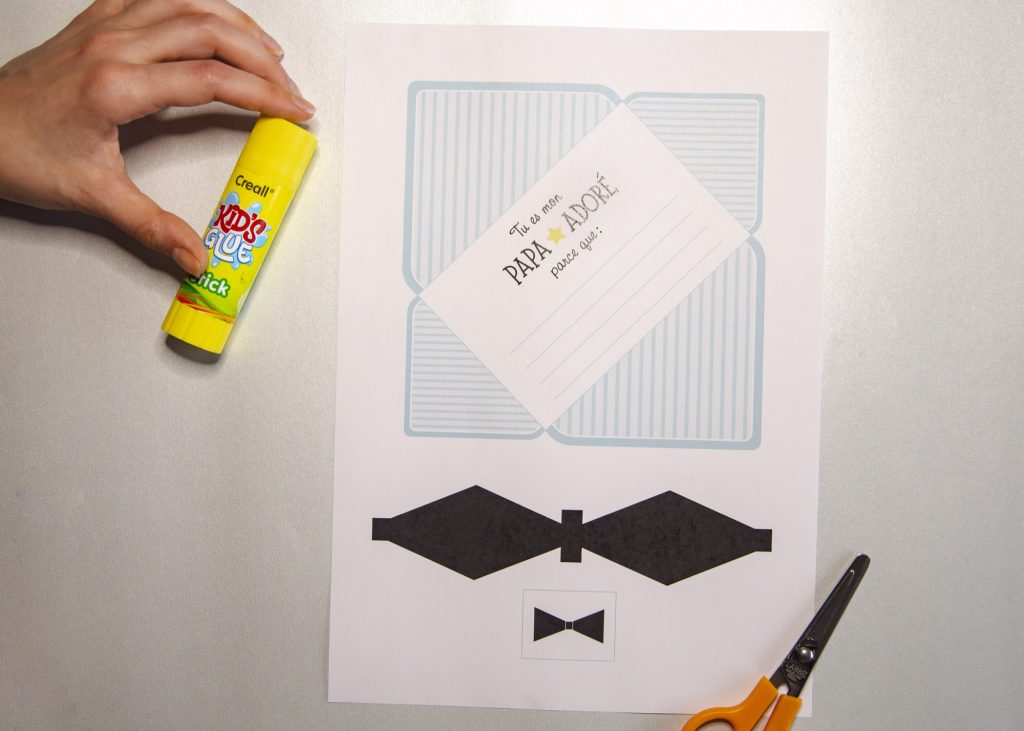 Carte fête des pères - étape 1