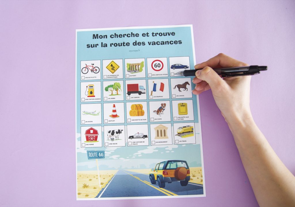 Cherche et Trouve sur la route des vacances