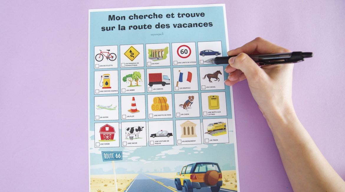 Cherche et Trouve sur la route des vacances