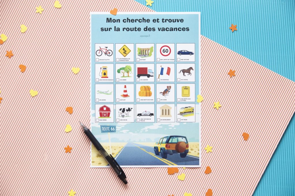 Mon cherche et Trouve sur la route