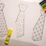 Cravates pour mon papa - étape 1