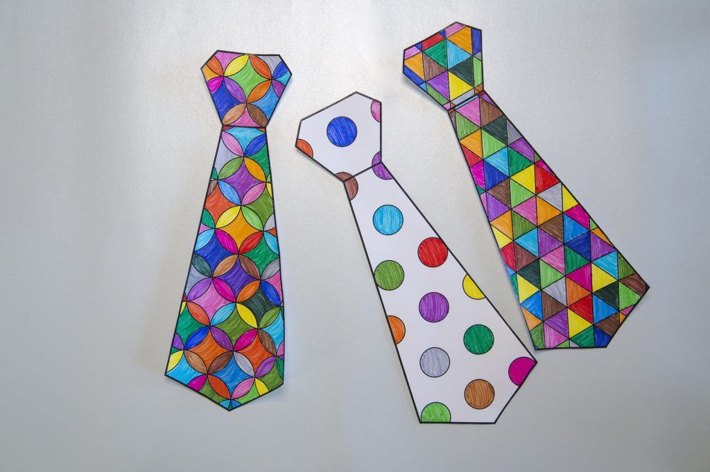 Cravates pour mon papa - étape 4