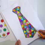 Cravates pour mon papa - étape 3