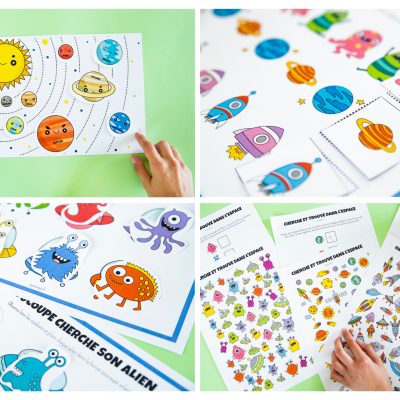 Mes activités sur le thème de l'espace