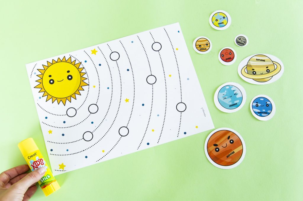 Système solaire à complèter