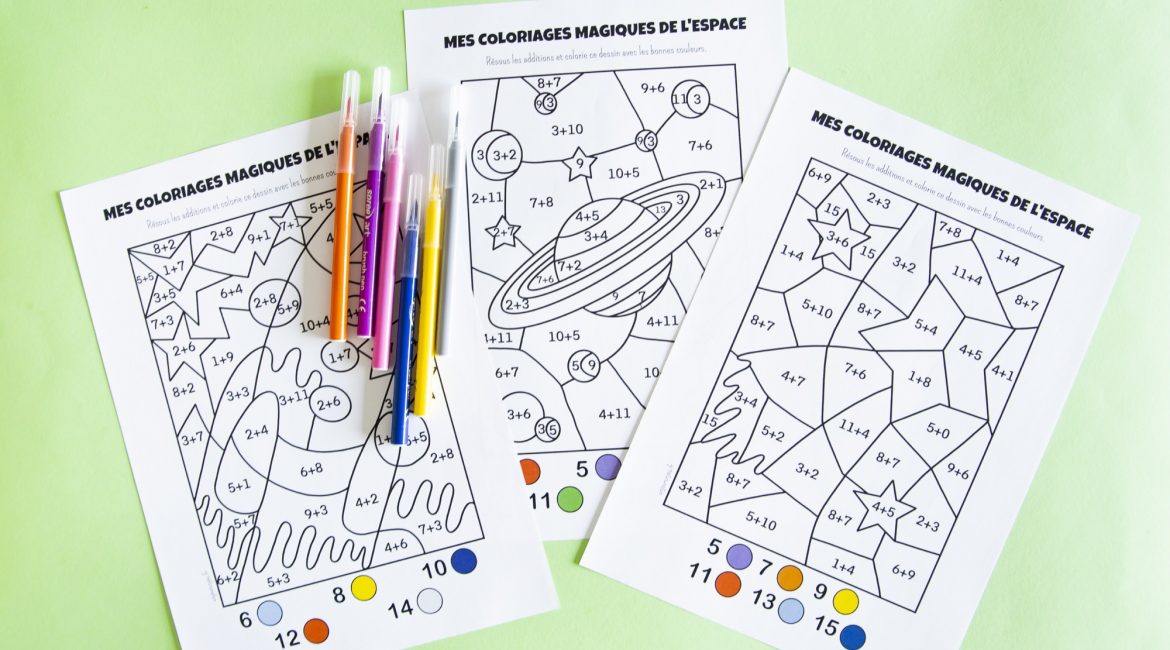 Coloriages magiques de l'espace