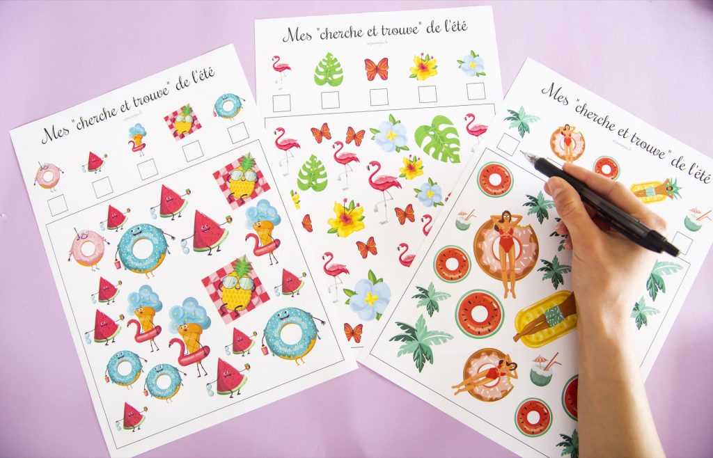 Cherche et trouve de l'été