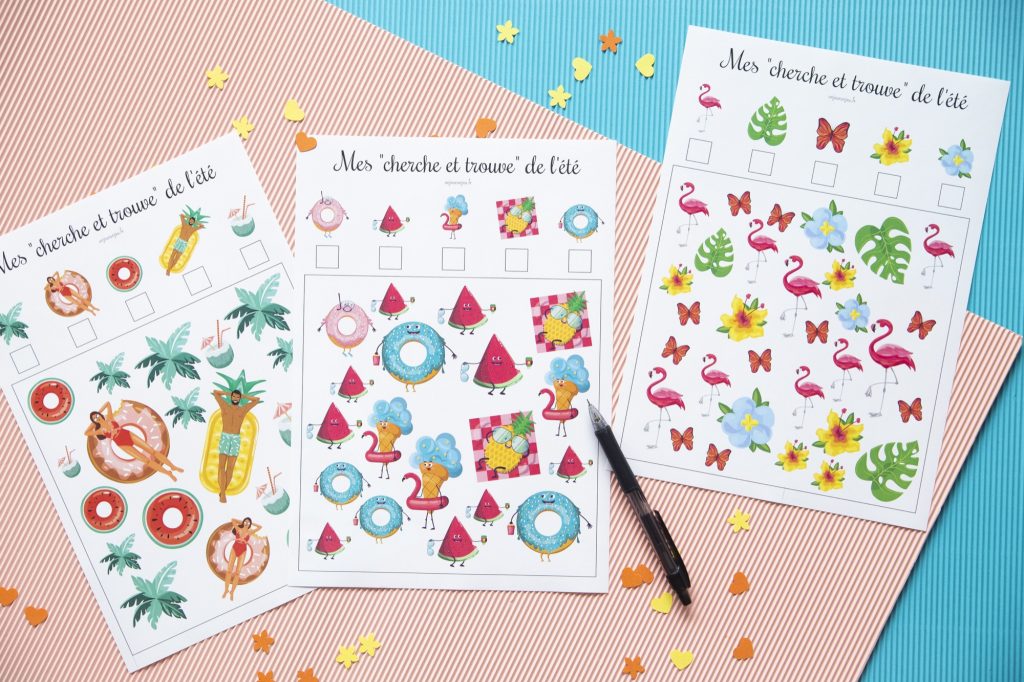 Cherche et trouve de l'été