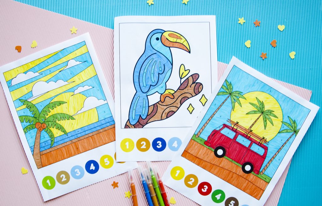 Coloriages magiques de l'été