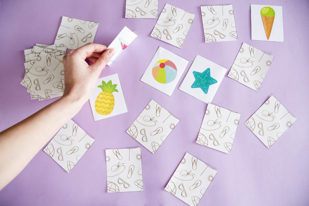 Mon memory de l'été - étape 3