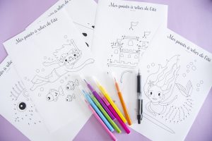 Mes points à relier et à colorier de l’été
