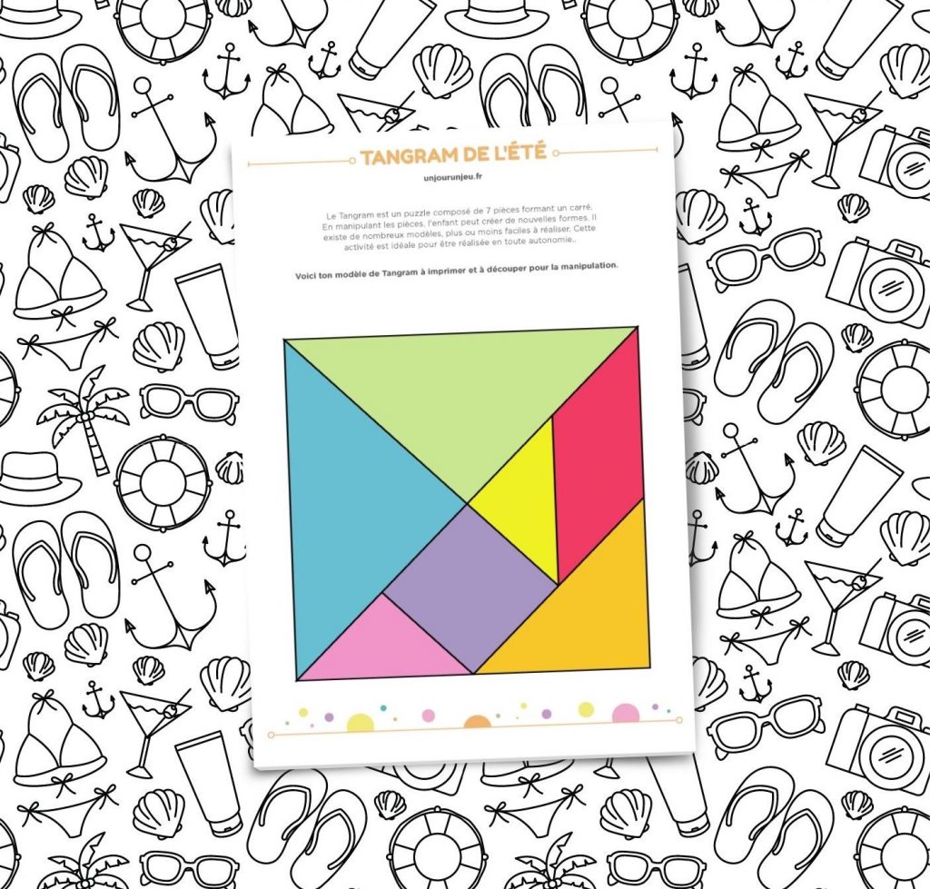 Tangram de l'été - puzzle