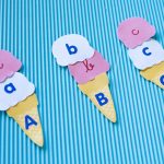 Reconnaissance des lettres avec cornets de glace