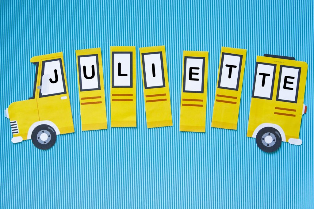 Fiche prénom rentrée scolaire