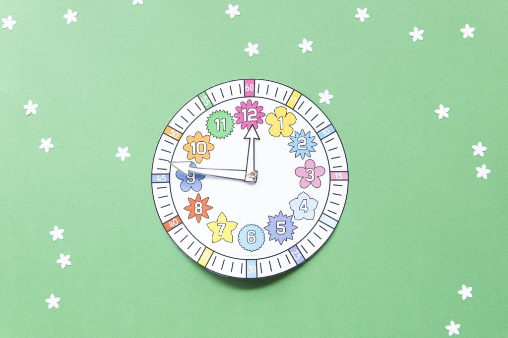 Apprendre à lire l'heure : étape 6