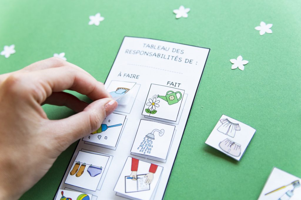 Mes petites responsabilités : mon tableau personnel - étape 8