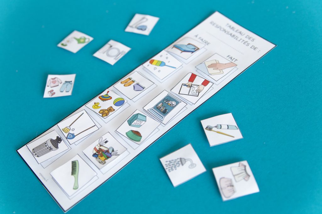 Mes petites responsabilités : mon tableau personnel