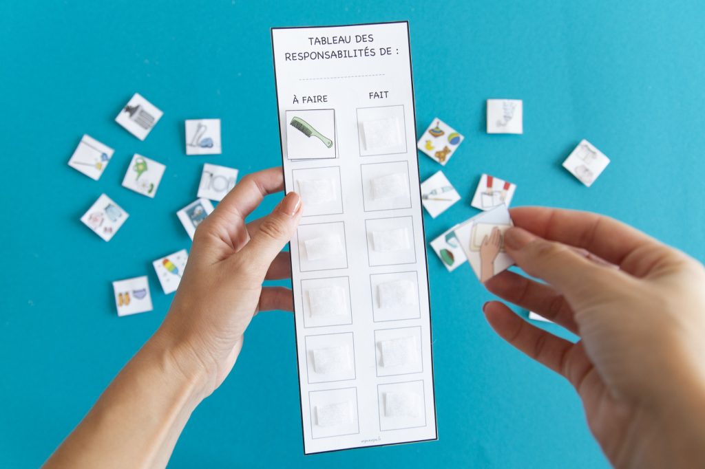 Mes petites responsabilités : mon tableau personnel - étape 5