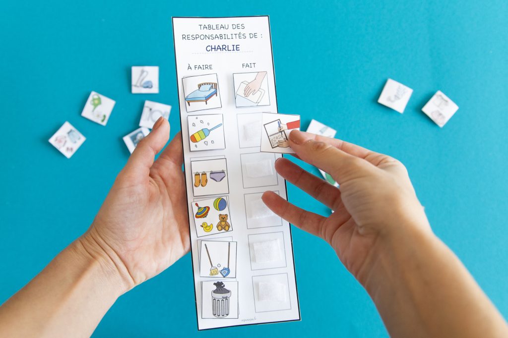 Mes petites responsabilités : mon tableau personnel