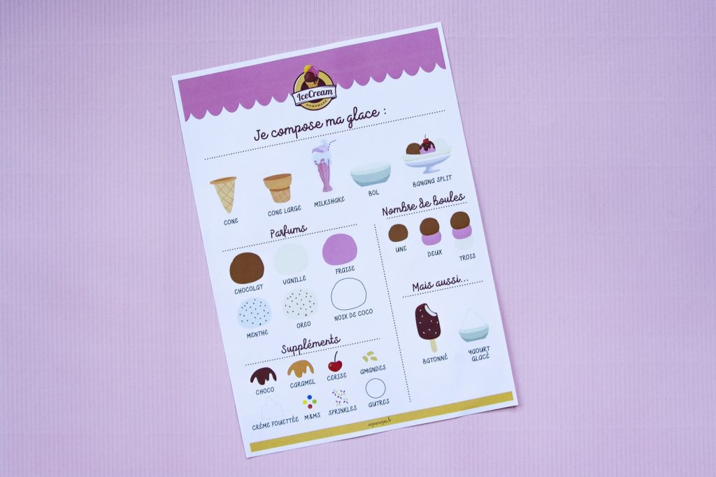 Marchand de glaces - étape 3