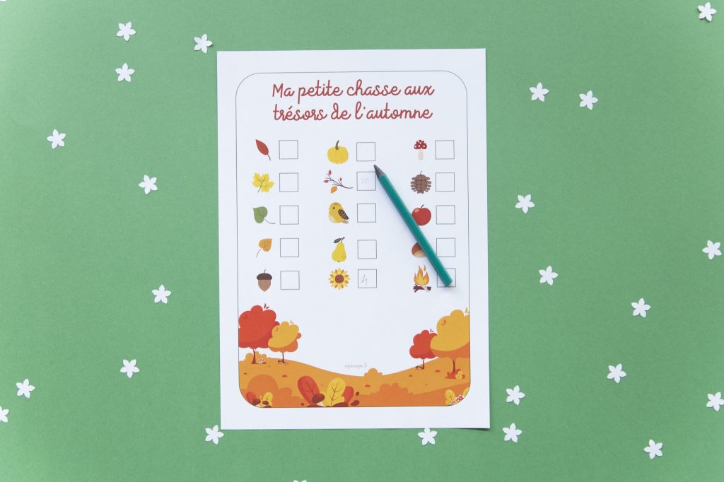 Chasse aux trésors de l'automne