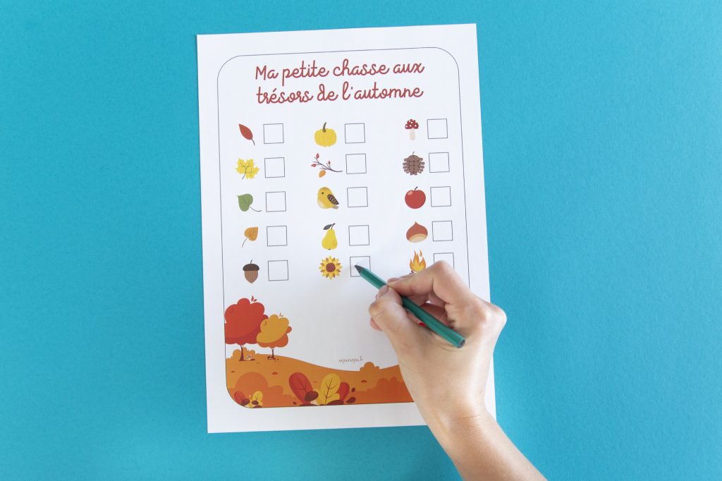 Chasse aux trésors de l'automne