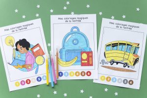 Activité autonome pour la rentrée : mes coloriages magiques