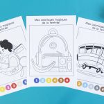 Coloriages magiques de la rentrée - étape 1