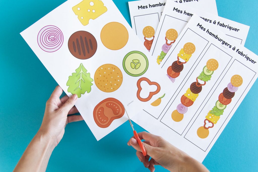 Mon hamburger à fabriquer - étape 2