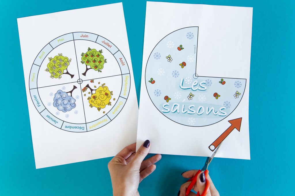 Ma roue des saisons - étape 2