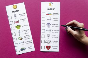 Ma routine du soir et du matin - étape 4