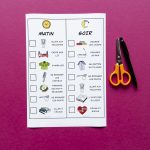 Ma routine du soir et du matin - étape 1