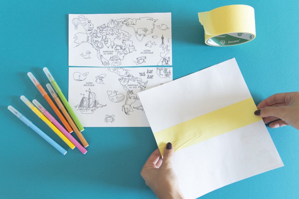 Ma mappemonde à colorier - étape 4