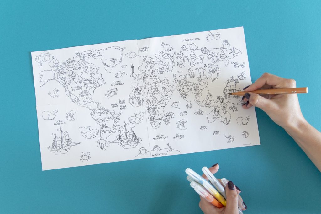 Ma mappemonde à colorier - étape 7