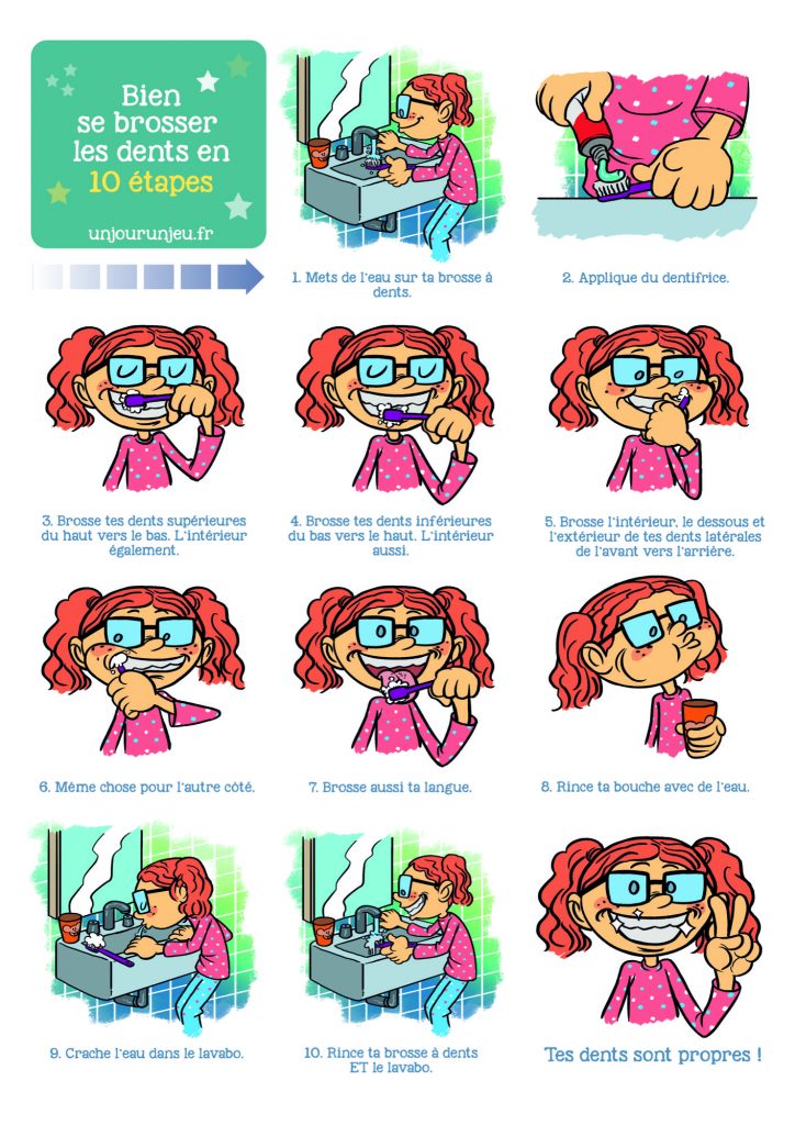 Affiche brossage dents unjourunjeu