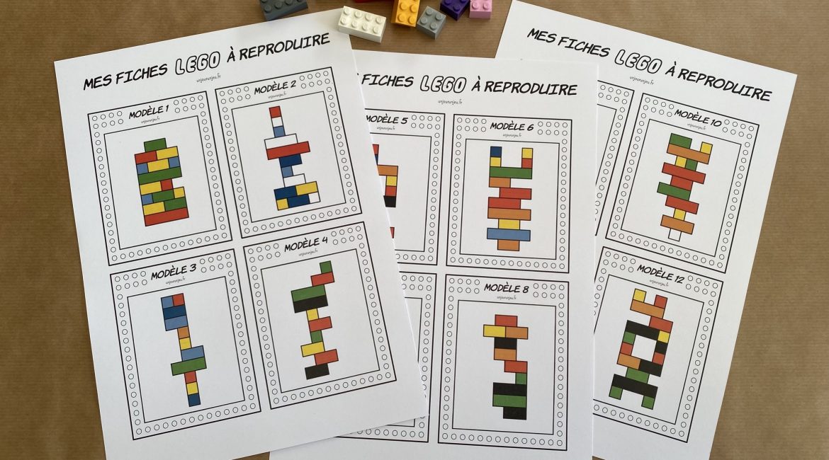 Fiches LEGO à reproduire - étape 1