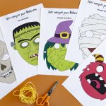 Masques Halloween - étape 1