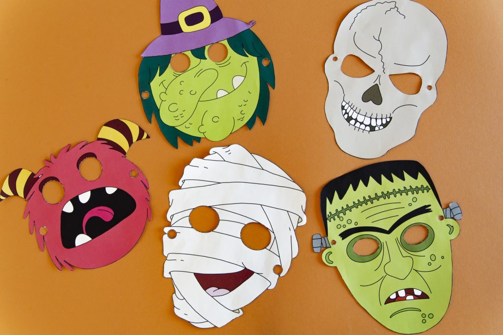 Masques Halloween - étape 5