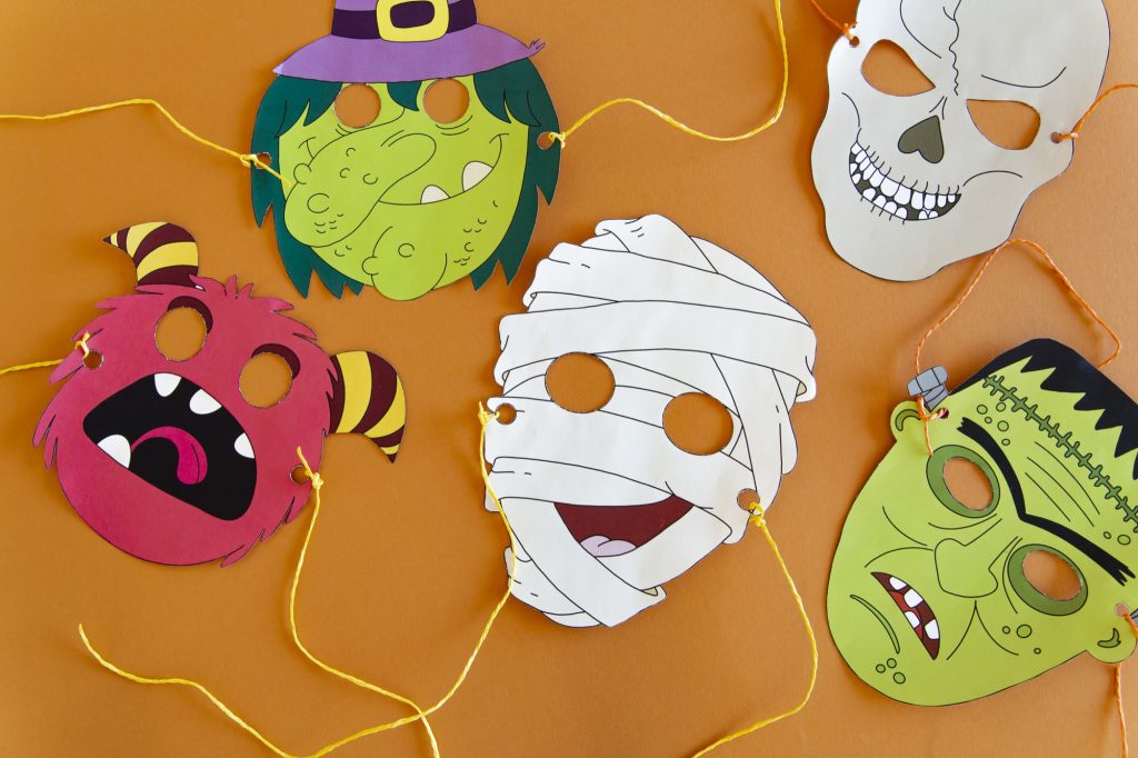 Masques Halloween - étape 6