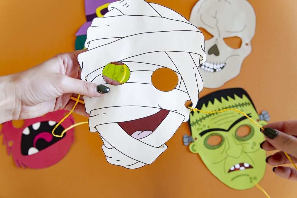 Masques Halloween - étape 4