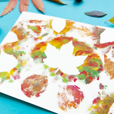 Ma peinture à réaliser avec des feuilles d&rsquo;automne